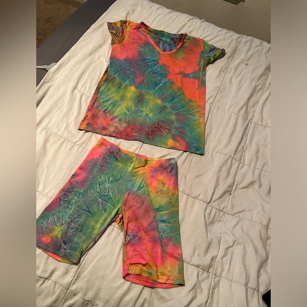 Small Multicolor 2 piece short set